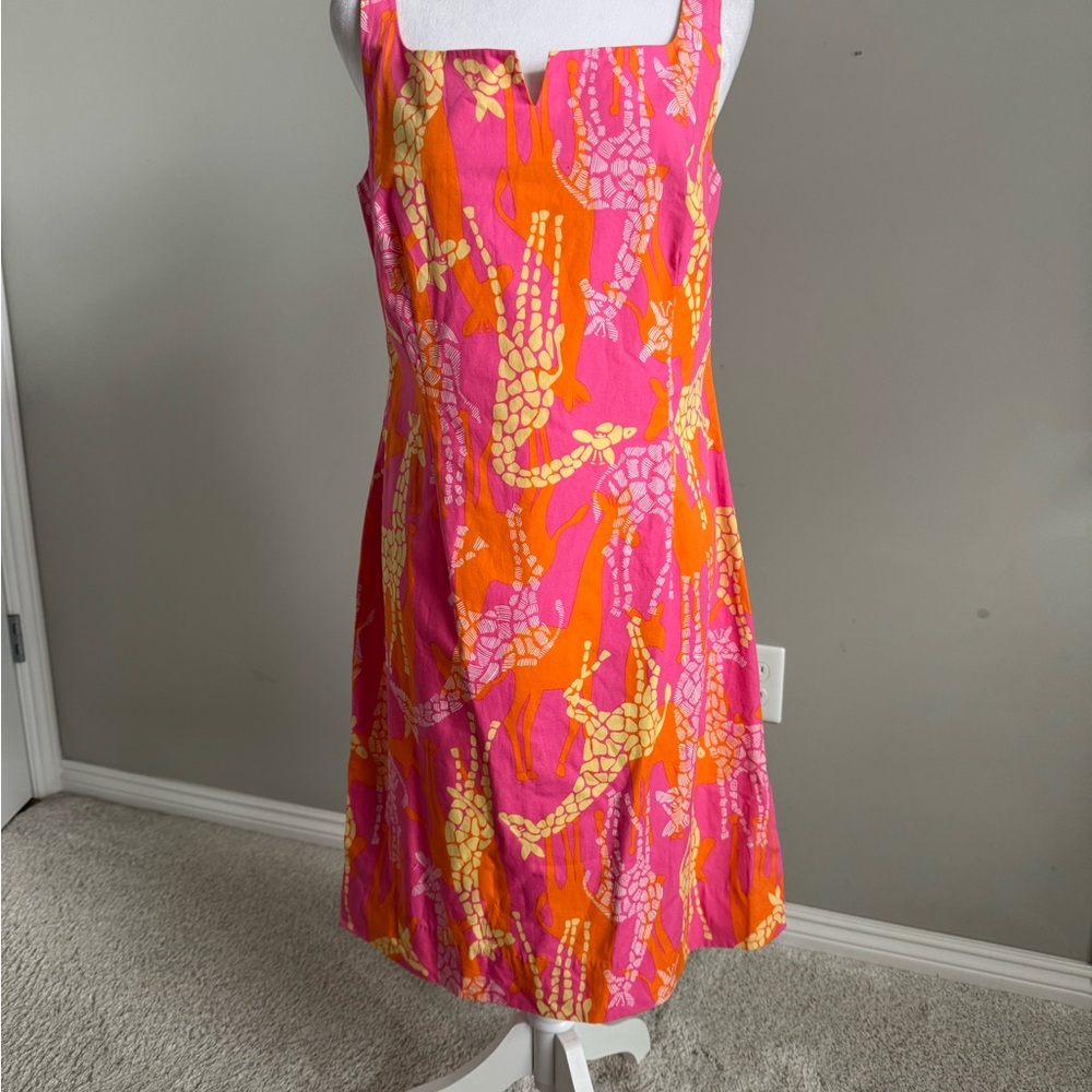 Lilly Pulitzer Vintage Giraffe Print Midi Dress